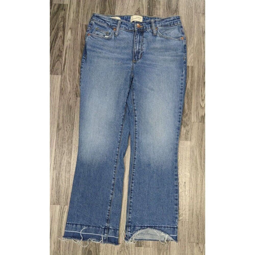 Universal Thread Size 2 / 26 Regular Ankle Bootcut Denim Blue Jeans